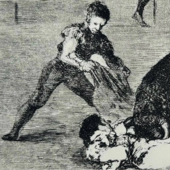 PEPE-ILLO, MADRID BULLRING Original Vintage Fine Art GOYA Spain Print 1960’s - Picture 3 of 7